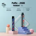 Penjualan panas Tugboat XXL Disposable Vape 2500 Puffs